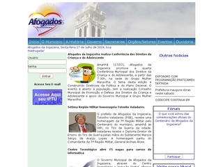 Thumbnail do site Prefeitura Municipal de Afogados da Ingazeira