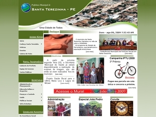 Thumbnail do site Prefeitura Municipal de Santa Terezinha