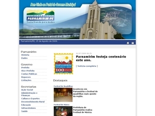 Thumbnail do site Prefeitura Municipal de Parnamirim