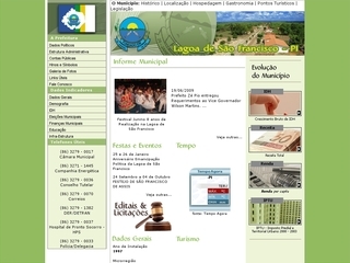 Thumbnail do site Prefeitura Municipal de Lagoa de São Francisco