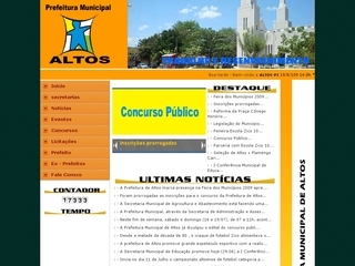 Thumbnail do site Prefeitura Municipal de Altos
