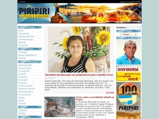 Thumbnail do site Prefeitura Municipal de Piripiri
