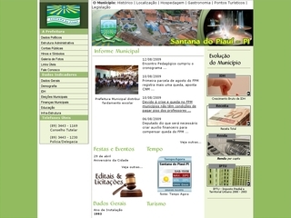 Thumbnail do site Prefeitura Municipal de Santana do Piauí,