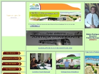 Thumbnail do site Prefeitura Municipal de Guadalupe