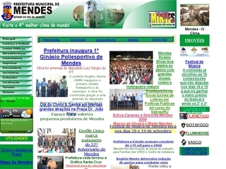 Thumbnail do site Prefeitura Municipal de Mendes