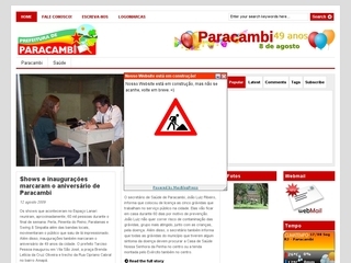 Thumbnail do site Prefeitura Municipal de Paracambi