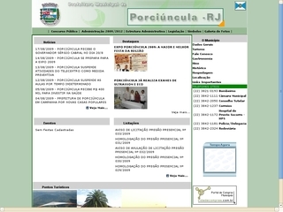 Thumbnail do site Prefeitura Municipal de Porcincula