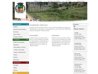 Thumbnail do site Prefeitura Municipal de Rio das Flores