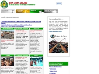 Thumbnail do site Prefeitura Municipal de Boa Vista
