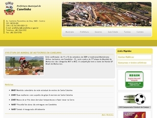 Thumbnail do site Prefeitura Municipal de Canelinha