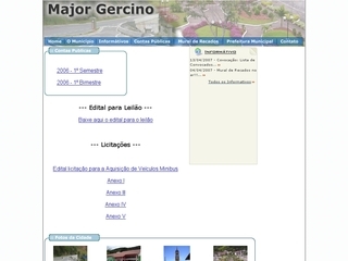 Thumbnail do site Prefeitura Municipal de Major Gercino