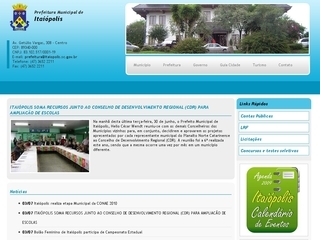 Thumbnail do site Prefeitura Municipal de Itaipolis