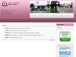 Thumbnail do site Prefeitura Municipal de Major Vieira