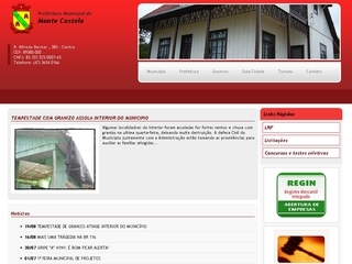 Thumbnail do site Prefeitura Municipal de Monte Castelo