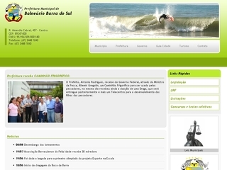 Thumbnail do site Prefeitura Municipal de Balnerio Barra do Sul