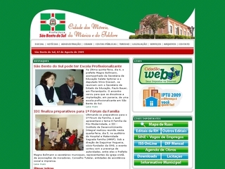 Thumbnail do site Prefeitura Municipal de So Bento do Sul