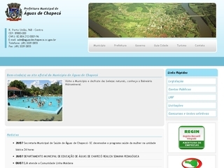 Thumbnail do site Prefeitura Municipal de guas de Chapec