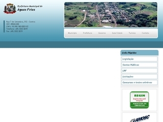 Thumbnail do site Prefeitura Municipal de guas Frias