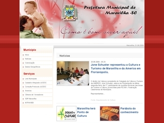 Thumbnail do site Prefeitura Municipal de Maravilha