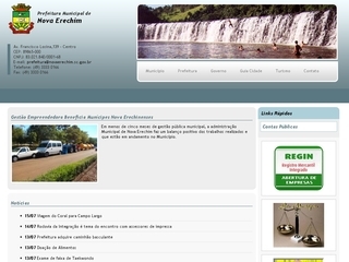 Thumbnail do site Prefeitura Municipal de Nova Erechim