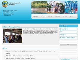 Thumbnail do site Prefeitura Municipal de Palmitos