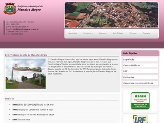 Thumbnail do site Prefeitura Municipal de Planalto Alegre