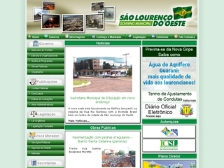 Thumbnail do site Prefeitura Municipal de So Loureno do Oeste