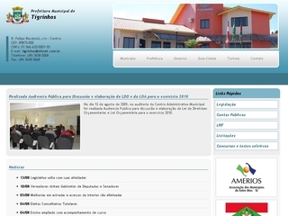 Thumbnail do site Prefeitura Municipal de Tigrinhos