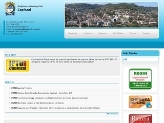 Thumbnail do site Prefeitura Municipal de Capinzal