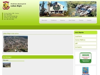 Thumbnail do site Prefeitura Municipal de Lebon Rgis