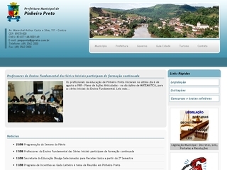 Thumbnail do site Prefeitura Municipal de Pinheiro Preto