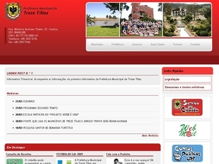 Thumbnail do site Prefeitura Municipal de Treze Tlias