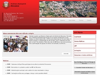 Thumbnail do site Prefeitura Municipal de Descanso