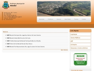 Thumbnail do site Prefeitura Municipal de Monda