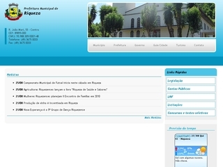 Thumbnail do site Prefeitura Municipal de Riqueza