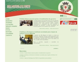Thumbnail do site Prefeitura Municipal de So Miguel do Oeste
