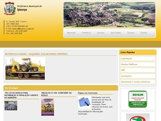 Thumbnail do site Prefeitura Municipal de Ipuau