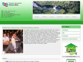 Thumbnail do site Prefeitura Municipal de Passos Maia
