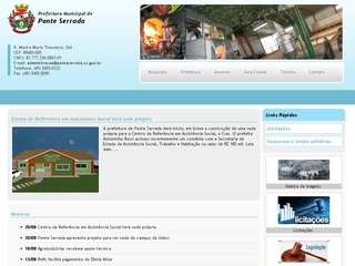 Thumbnail do site Prefeitura Municipal de Ponte Serrada
