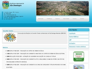 Thumbnail do site Prefeitura Municipal de So Domingos