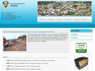 Thumbnail do site Prefeitura Municipal de Vargeo