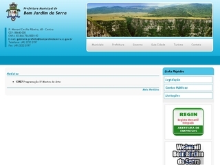 Thumbnail do site Prefeitura Municipal de Bom Jardim da Serra