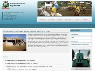Thumbnail do site Prefeitura Municipal de Capo Alto