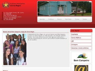 Thumbnail do site Prefeitura Municipal de Cerro Negro