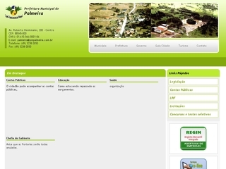 Thumbnail do site Prefeitura Municipal de Palmeira