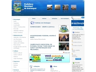 Thumbnail do site Prefeitura Municipal de Ararangu