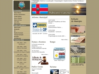 Thumbnail do site Prefeitura Municipal de Balnerio Gaivota