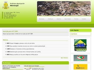 Thumbnail do site Prefeitura Municipal de Maracaj
