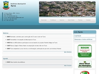 Thumbnail do site Prefeitura Municipal de Turvo