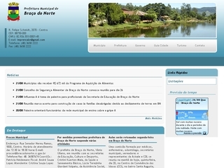 Thumbnail do site Prefeitura Municipal de Brao do Norte